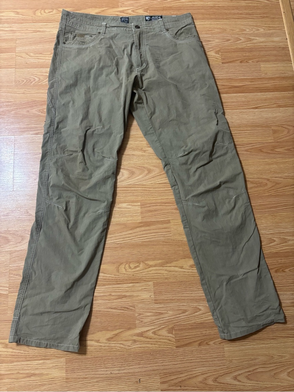 Kuhl Men's Khaki/Tan Straight-Leg Canvas Cargo 38x36